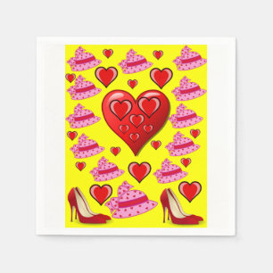 Valentine's Day Paper Napkins