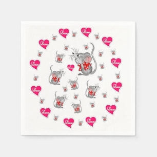 Valentine's Day Paper Napkins