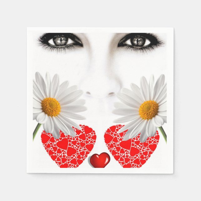 Valentine's Day Paper Napkins (Front)