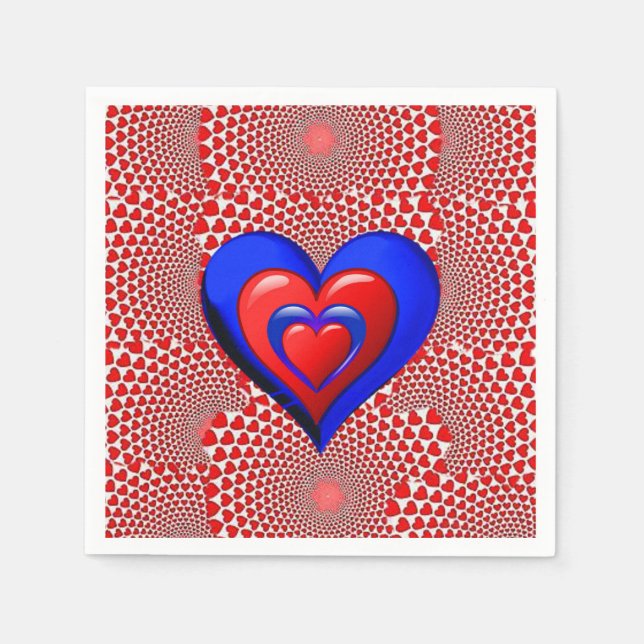 Valentine's Day Paper Napkins (Front)