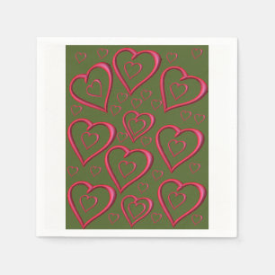 Valentine's Day Paper Napkins