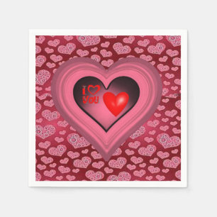 Valentine's Day Paper Napkins