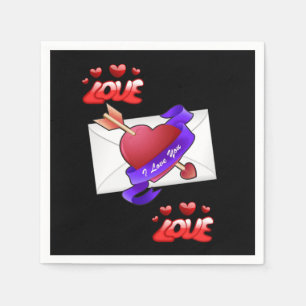 Valentine's Day Paper Napkins