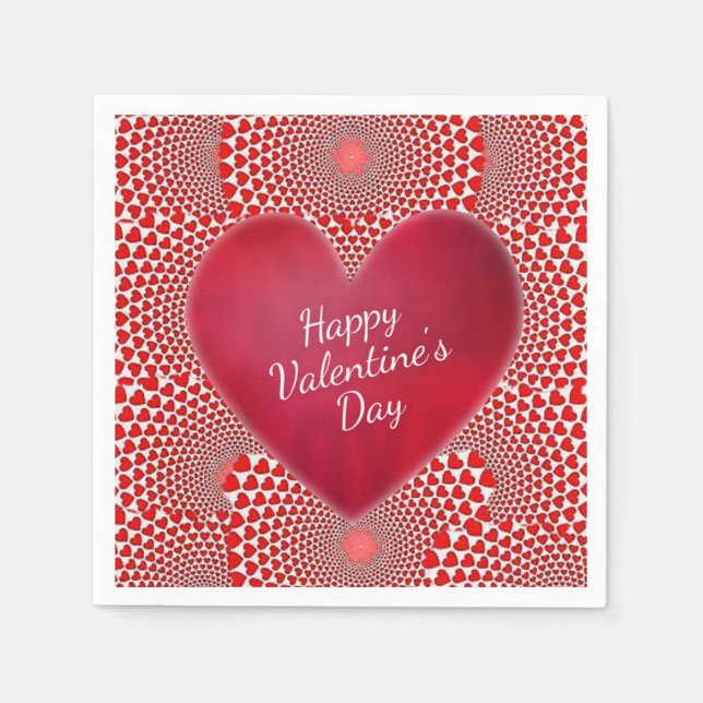 Valentine's Day Paper Napkins (Front)