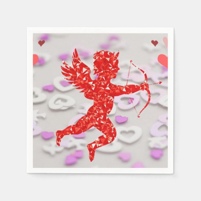 Valentine's Day Paper Napkins (Front)