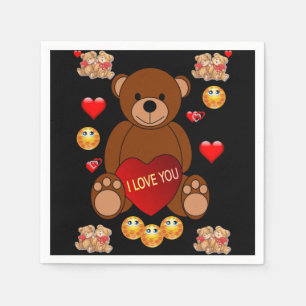 Valentine's Day Paper Napkins