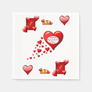 Valentine's Day Paper Napkins