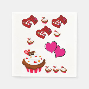 Valentine's Day Paper Napkins
