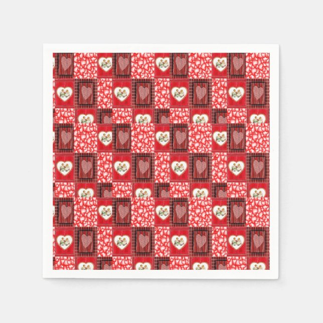 Valentine's Day Paper Napkins (Front)