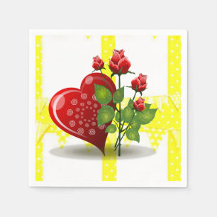 Valentine's Day Paper Napkins