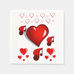 Valentine's Day Paper Napkins