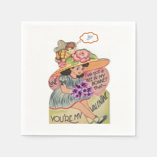 Valentine's Day Paper Napkins (Front)