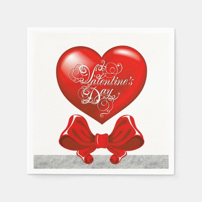 Valentine's Day Paper Napkins (Front)