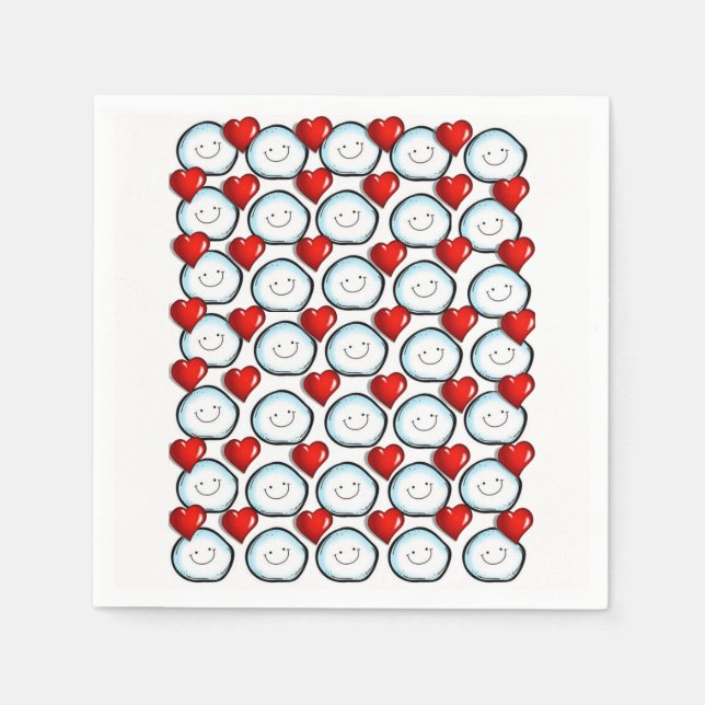 Valentine's Day Paper Napkins (Front)