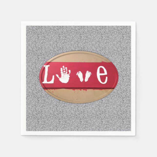 Valentine's Day Paper Napkins (Front)