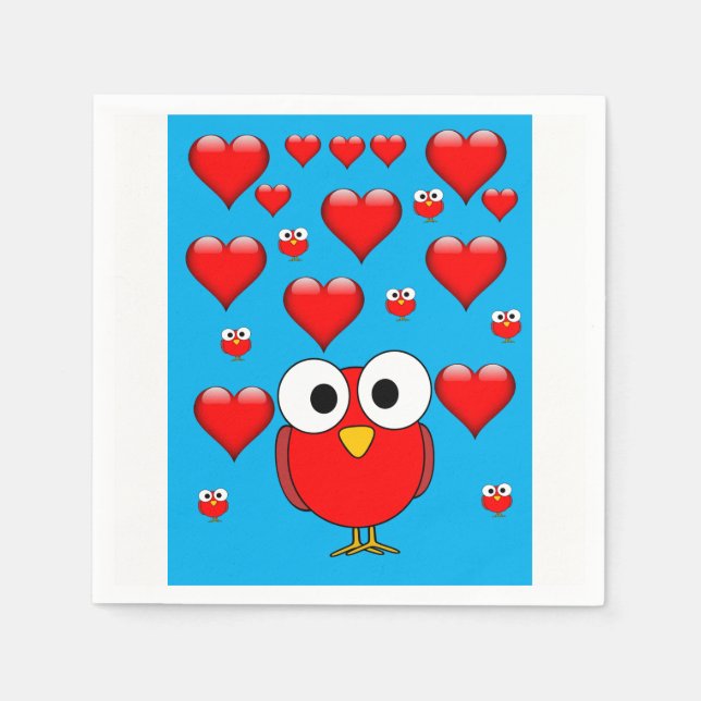 Valentine's Day Paper Napkins (Front)