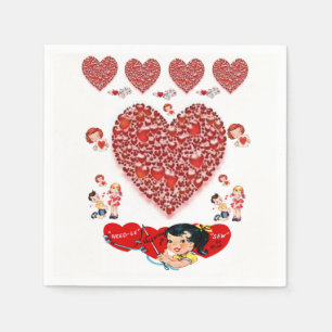 Valentine's Day Paper Napkins