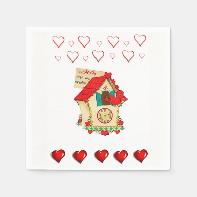 Valentine's Day Paper Napkins (Front)