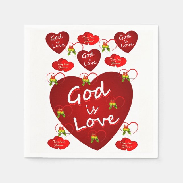 Valentine's Day Paper Napkins (Front)