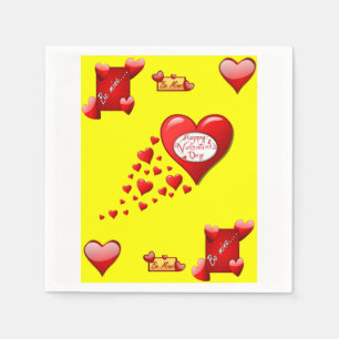 Valentine's Day Paper Napkins