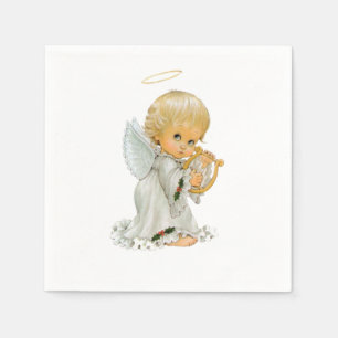 Valentine's Day Paper Napkins, Angel Napkin