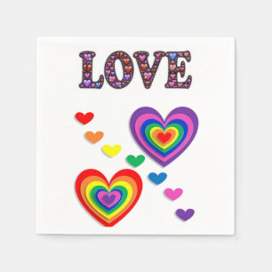 Valentine's Day Paper Napkins, Love Napkin