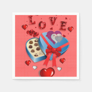 Valentine's Day Paper Napkins, Love Napkin