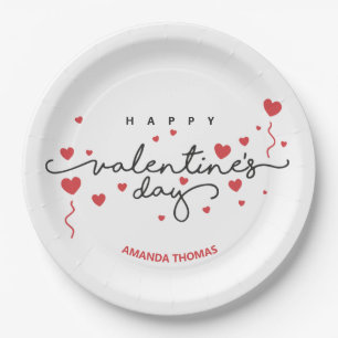 valentine's day Paper Plate
