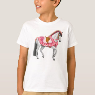 Valentines Day Parade Horse Kids T-Shirt