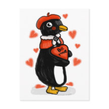 Valentine's Day Parisian Penguin