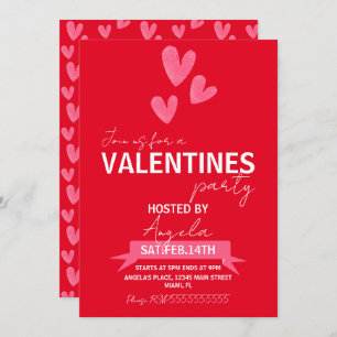 Valentines Day Party Event Business Corporate  Invitation