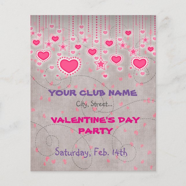 Valentine's Day Party Flyer (Front)
