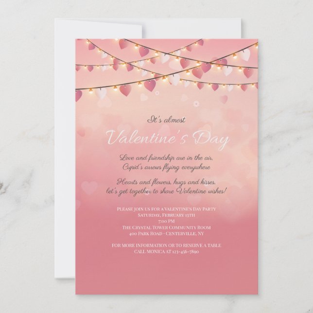 Valentine's Day Party Invitation (Front)