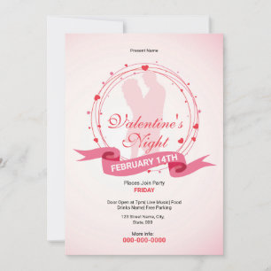 Valentines Day Party Invitation Flyer
