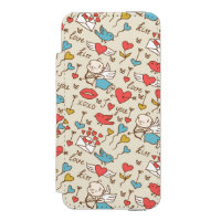 Valentine's Day Pattern with Cupid