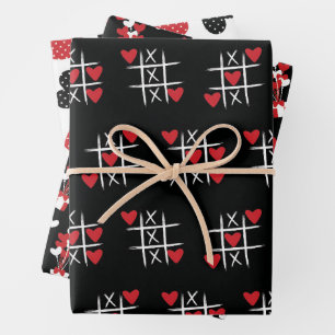 Valentine's Day Pattern Wrapping Paper Sheet