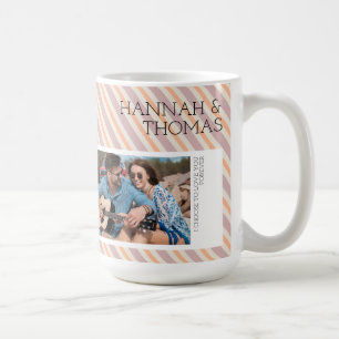 Valentines Day Peach Photo Collage  Coffee Mug