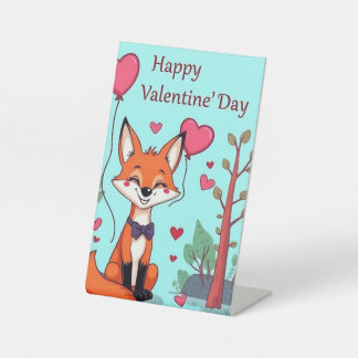 valentine's day pedestal sign