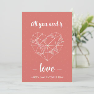 Valentine's Day Personalized Romantic Card