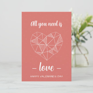 Valentine's Day Personalized Romantic Card