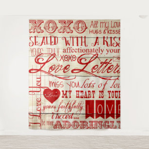 Valentine's Day Photo Background Tapestry