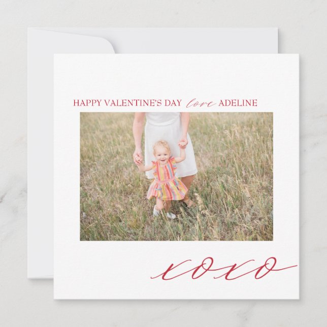 Valentine's day photo card (Front)