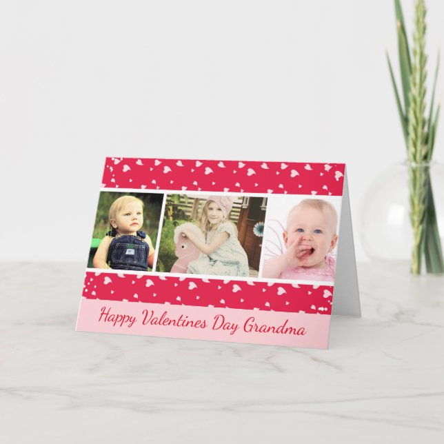 Valentines Day Photo Card for Grandma (Front)