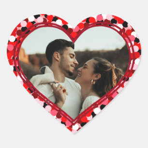 Valentine's Day Photo Heart Sticker