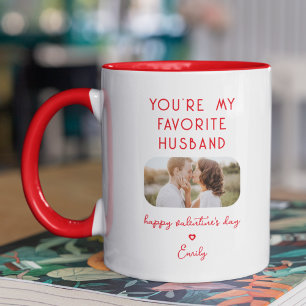 Valentine's Day Photo You're My Favourite Husband Mug