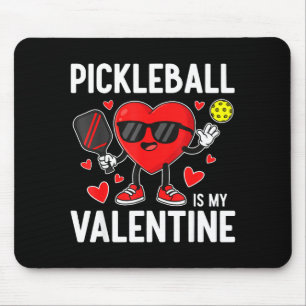 Valentines day pickleball is valentines womens lov mouse mat