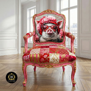 Valentines Day Pig Decoupage Tissue Paper