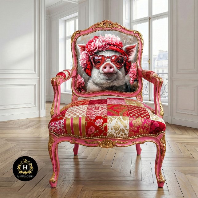 Valentines Day Pig Decoupage Tissue Paper (Creator Uploaded)