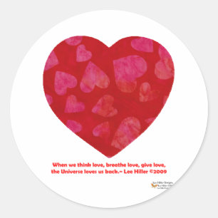 Valentines Day Pink Hearts Red Gifts Apparel Classic Round Sticker