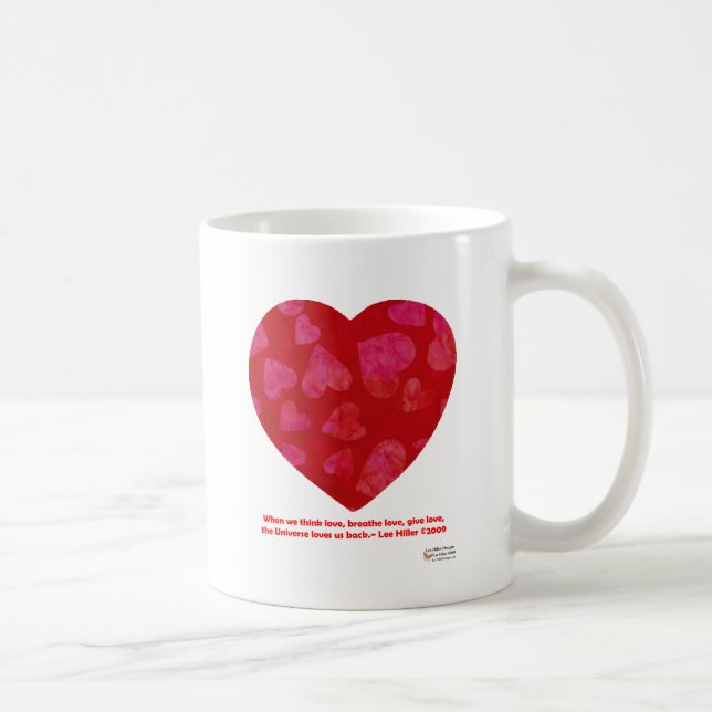 Valentines Day Pink Hearts Red Gifts Apparel Coffee Mug (Right)